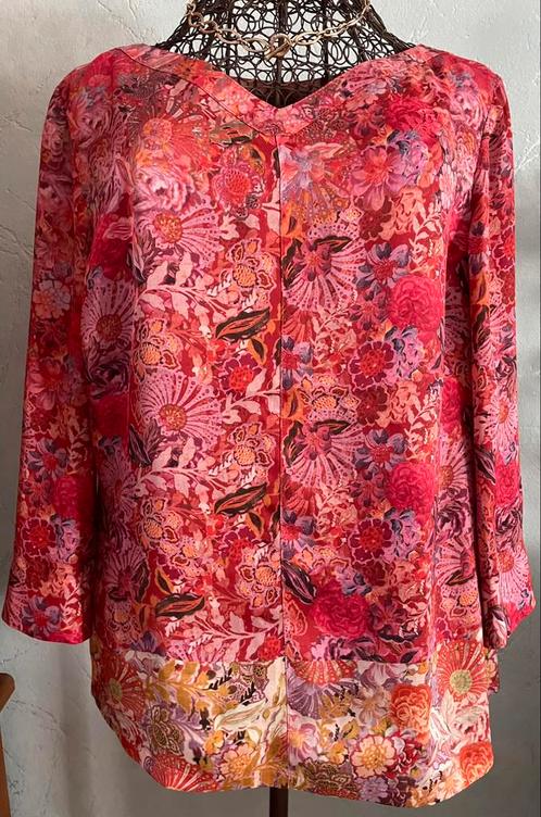 Caroline Biss 42 Nieuw los bloesje, Kleding | Dames, Blouses en Tunieken, Nieuw, Maat 42/44 (L), Roze, Ophalen of Verzenden