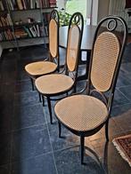 6 vintage stoelen Thonet 207 “Long John” & Tafel Thonet 79, Huis en Inrichting, Stoelen, Ophalen, Gebruikt, Bruin, Thonet - Vintage - Retro - Jaren 70 - Design - Bentwood