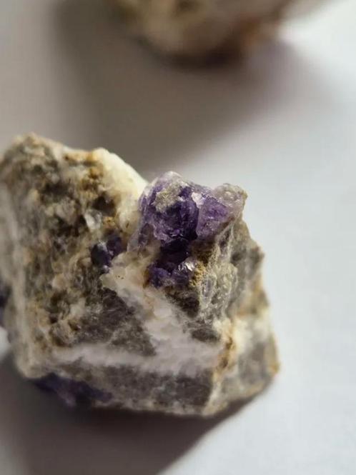 Fluoriet || Zelf ontgonnen || Uit België, Verzamelen, Mineralen en Fossielen, Mineraal, Ophalen