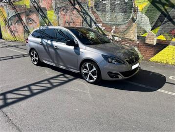 Peugeot 308 SW GT-Line, Autos, Argent ou Gris, Euro 6, Boîte manuelle, Noir