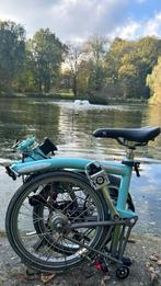 Brompton M6L blauwe titanium superlight, Fietsen en Brommers, Ophalen, Brompton, 14 tot 16 inch, Versnellingen