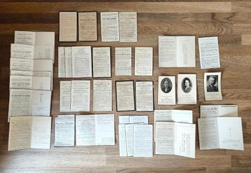 137 Gebedskaarten- bidprentjes- Doodsprentjes  beschikbaar voor biedingen