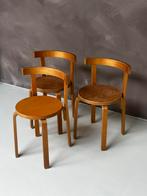 3 Stuks Plywood Vintage Stoelen | Alvar Aalto | 70’s, Huis en Inrichting, Ophalen of Verzenden, Zo goed als nieuw