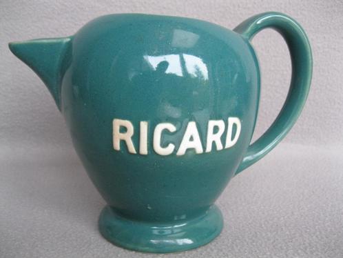 ZELDZAME vintage 1L kruik Ricard groen., Collections, Marques & Objets publicitaires, Ustensile, Enlèvement