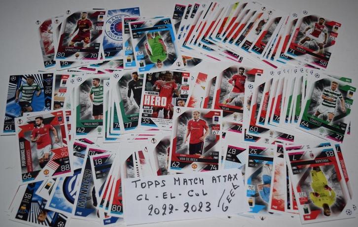 Topps Match Attax / CL - EL - CoL / 2022 - 23 / 659 tr.cards, Verzamelen, Sportartikelen en Voetbal, Nieuw, Poster, Plaatje of Sticker