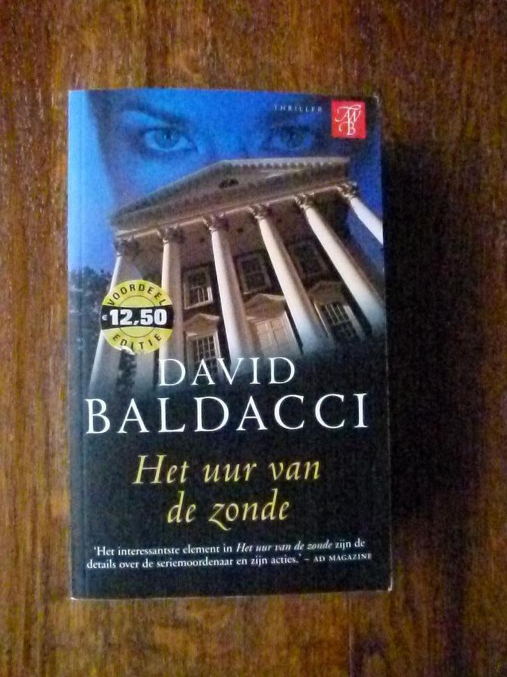 "Het uur van de zonde"  David Baldacci, Boeken, Thrillers, Gelezen, Ophalen of Verzenden