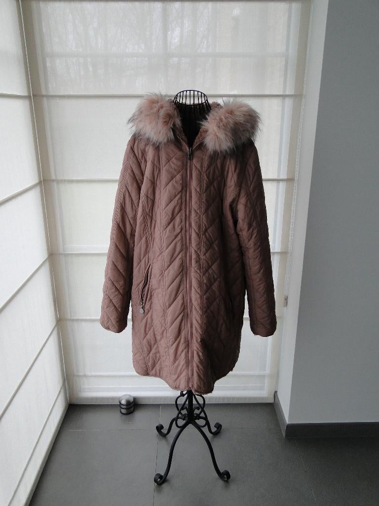 Roze omkeerbare winterjas Jupiter, Kleding | Dames, Jassen | Winter, Zo goed als nieuw, Maat 46/48 (XL) of groter, Roze, Ophalen of Verzenden