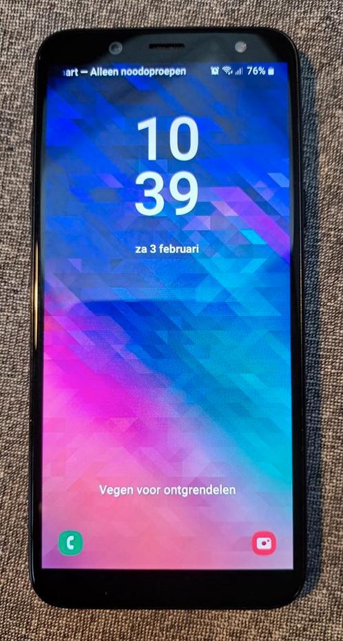 Samsung Galaxy A6 (2018) met laadkabel en oortjes, Télécoms, Téléphonie mobile | Samsung, Comme neuf, 32 GB, Enlèvement