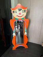 Bolle spiegel hout clown, Ophalen, Gebruikt, Spiegel