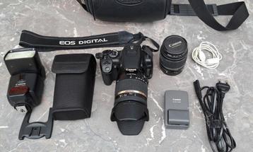 Canon EOS 400D set te koop, alles in zeer goede staat!, 10 Mégapixel, Canon, Comme neuf, Enlèvement
