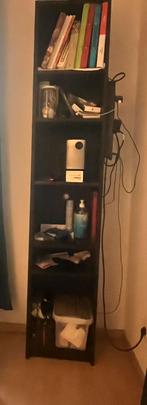 Colonne de rangement noire., Maison & Meubles, 25 à 50 cm, Utilisé, Moins de 50 cm, 150 à 200 cm