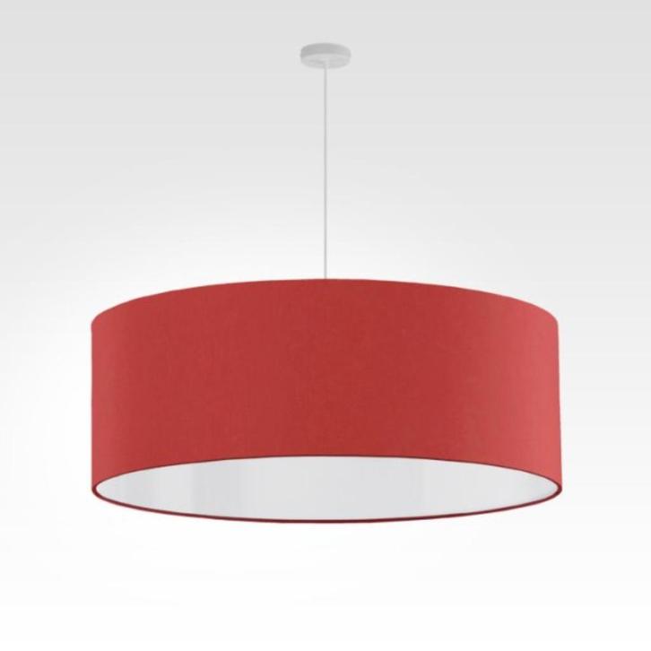 Drum kap hanglamp 100 cm XXL, Huis en Inrichting, Lampen | Hanglampen, Zo goed als nieuw, Metaal, Stof, Ophalen of Verzenden