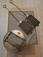 antiek wafelijzer met draaischijf, Antiek en Kunst, Ophalen