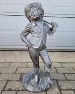 Antiek brons standbeeld Boer met vlegel, Ophalen of Verzenden, Zo goed als nieuw, Metaal, Mensenbeeld