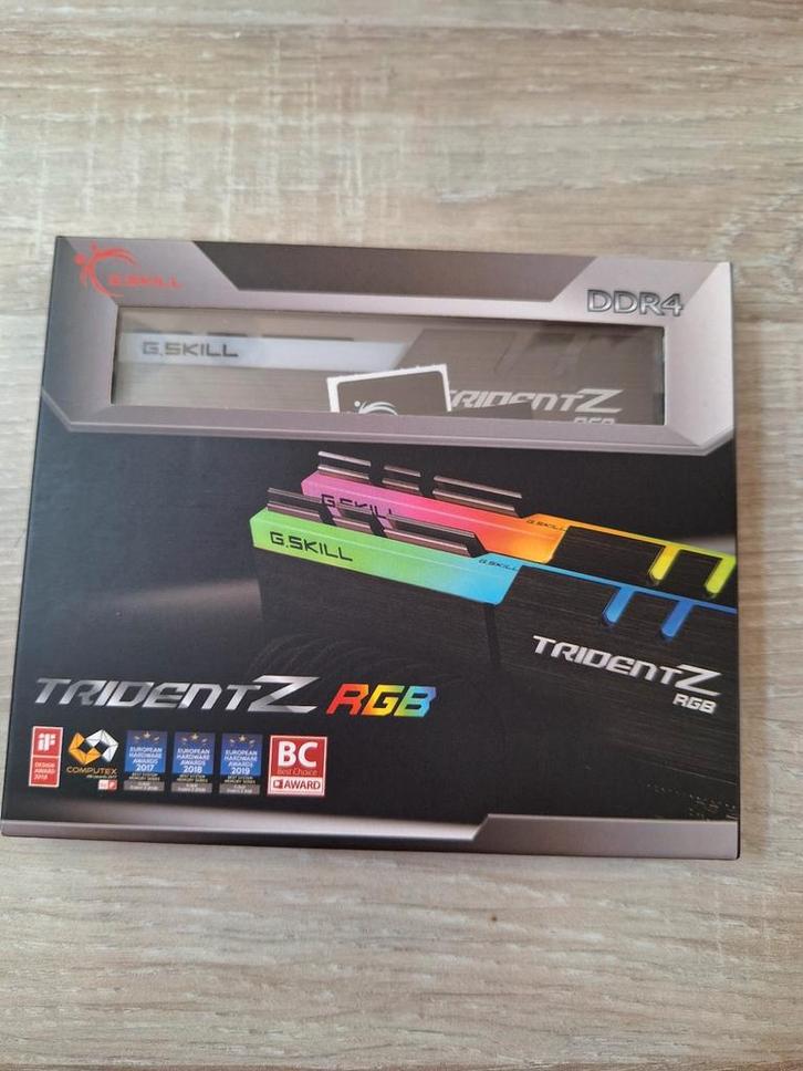 G.Skill Trident Z RGB 16Gb (2x8) 3600C18D, Computers en Software, RAM geheugen, Nieuw, Desktop, DDR4, Ophalen of Verzenden