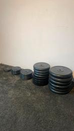 Halterschijven rubber, Sport en Fitness, Ophalen, Gebruikt, Halterschijven