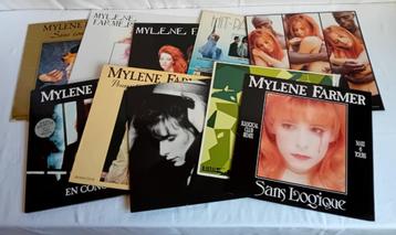 Mylène Farmer - Lot de 10 vinyls Albums et Maxis disponible aux enchères