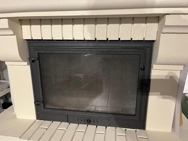 Cassette / insert de cheminée à bois – très bon état, Huis en Inrichting, Kachels, Zo goed als nieuw, Inbouw, Houtkachel, Hout