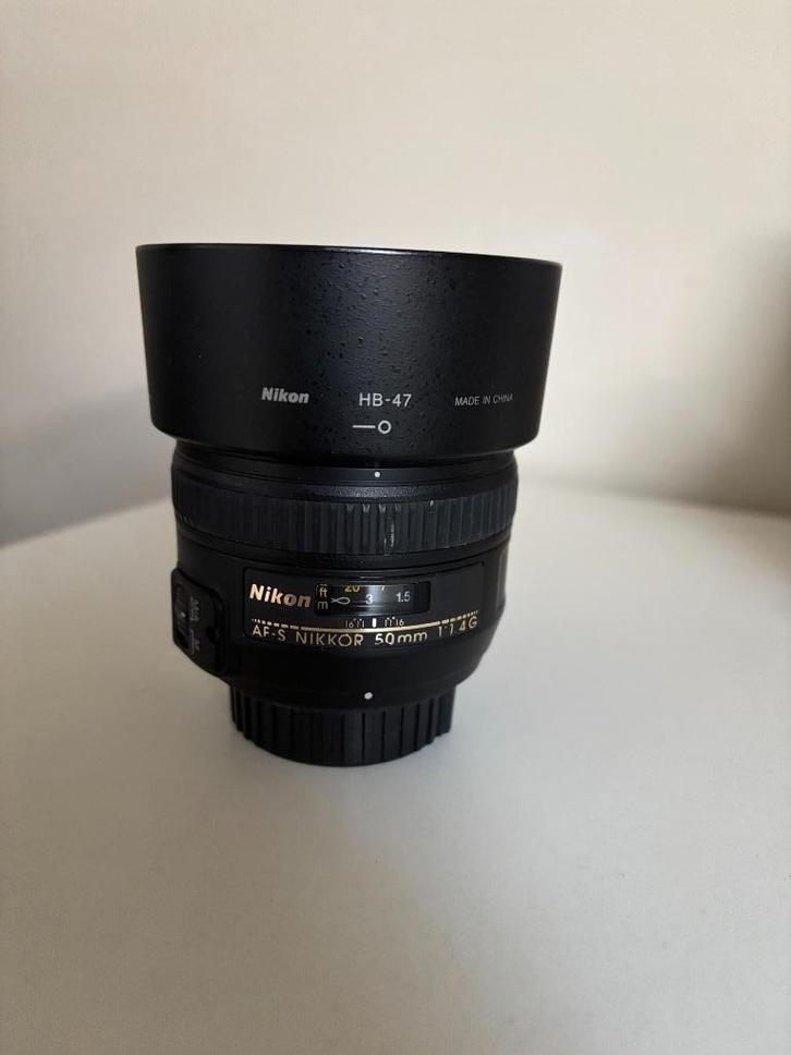 Nikon AF-S 50mm f/1.4G — Heldere en veelzijdige lens, Audio, Tv en Foto, Foto | Lenzen en Objectieven, Zo goed als nieuw, Standaardlens