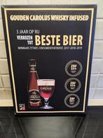 Doek op kader Gouden Carolus, Verzamelen, Biermerken, Ophalen, Nieuw