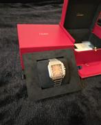 Cartier Santos, Enlèvement, Comme neuf, Acier, Cuir