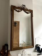 authentieke schouwspiegel met sierlijst 84x145cm, Antiquités & Art, Antiquités | Miroirs, Rectangulaire, 50 à 100 cm, Enlèvement