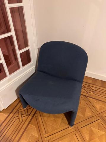 Vintage zetel in Artifort stijl, Enlèvement ou Envoi, Bleu, Vintage design, Une