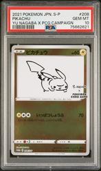 Pikachu Yu Nagaba Promo 208/s-p PSA10, Nieuw, Ophalen of Verzenden, Losse kaart