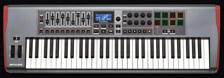 Novation Impulse 61 USB-Midi-controller keyboard 61 toetsen, Muziek en Instrumenten, Midi-apparatuur, Zo goed als nieuw, Ophalen
