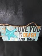 Wandlijst I love you to the moon and back, Minder dan 50 cm, Nieuw, Ophalen of Verzenden, Minder dan 50 cm