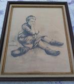Litho “De kleine bedelaar” van Walter Sauer – 143/200, Antiquités & Art, Art | Eaux-fortes & Gravures, Enlèvement ou Envoi