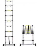 telescoopladder ladder telescopisch 3,80 en 4,40 cm , NIEUW!, Neuf, Enlèvement ou Envoi, Pliable ou rétractable/escamotable, Échelle