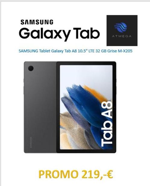 SAMSUNG Tablet Galaxy Tab A8 4G LTE 32 GB Grey Carte SiM, Informatique & Logiciels, Android Tablettes, Neuf, Wi-Fi et Web mobile