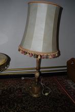 Lamp koper met marmer, Huis en Inrichting, Lampen | Kroonluchters, Gebruikt, Ophalen of Verzenden