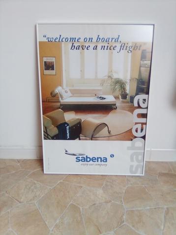SABENA advertentie-poster in kader