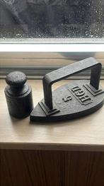 Antiek gietijzeren strijkijzer, Antiek en Kunst, Ophalen