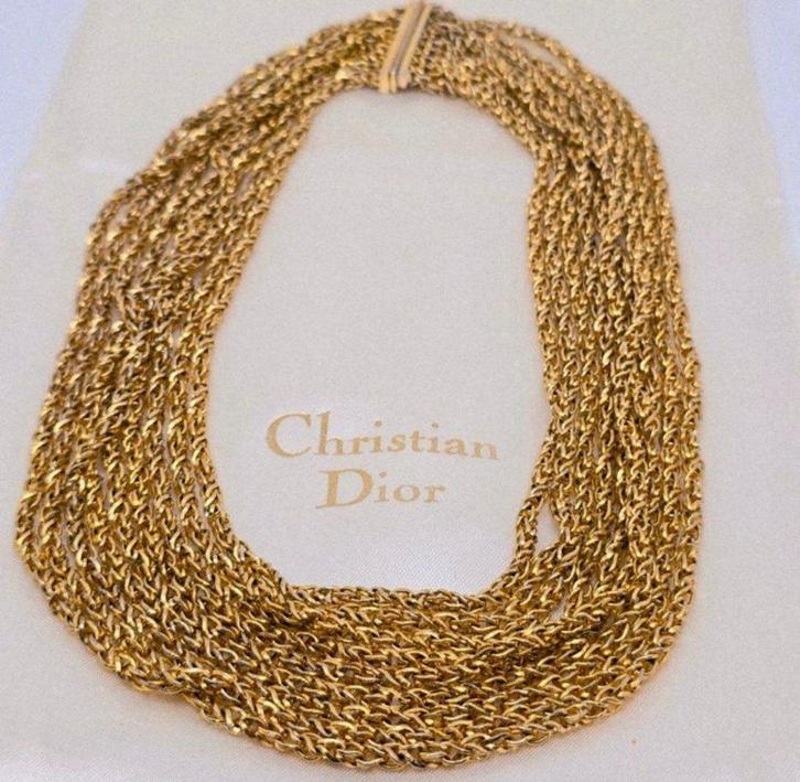 Vintage DIOR  hals ketting – Christian Dior 1968, Bijoux, Sacs & Beauté, Bijoux anciens, Collier, Autres matériaux, Doré, Enlèvement ou Envoi