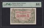 5 Frank Type “1912” Brussel  03.01.1921 Paper Money Guaranty, Los biljet, Ophalen of Verzenden