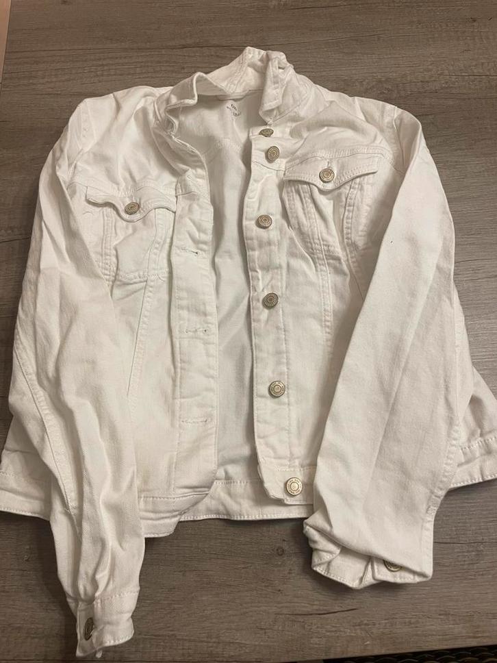 Jeans vest - Maat M, Kleding | Dames, Blouses en Tunieken, Zo goed als nieuw, Maat 38/40 (M), Wit, Ophalen of Verzenden