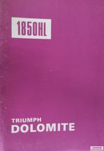 Handboek Triumph Dolomite 1850HL, Ophalen of Verzenden