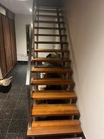 Trap uit hout en staal, Doe-het-zelf en Bouw, Ophalen, Gebruikt, Trap, 2 tot 4 meter