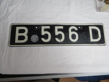 Ancienne plaque d'immatriculation de véhicule civil (BSD) 