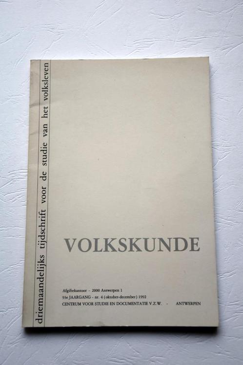 VOLKSKUNDE 1992 Oostduinkerke Mechelen Houthalen, Boeken, Tijdschriften en Kranten, Gelezen, Wetenschap en Natuur, Ophalen of Verzenden