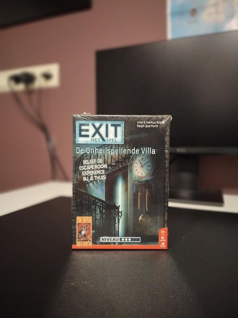 EXIT – De Onheilspellende Villa (ongeopend, nieuwstaat), Hobby & Loisirs créatifs, Jeux de société | Jeux de cartes, Neuf, 1 ou 2 joueurs