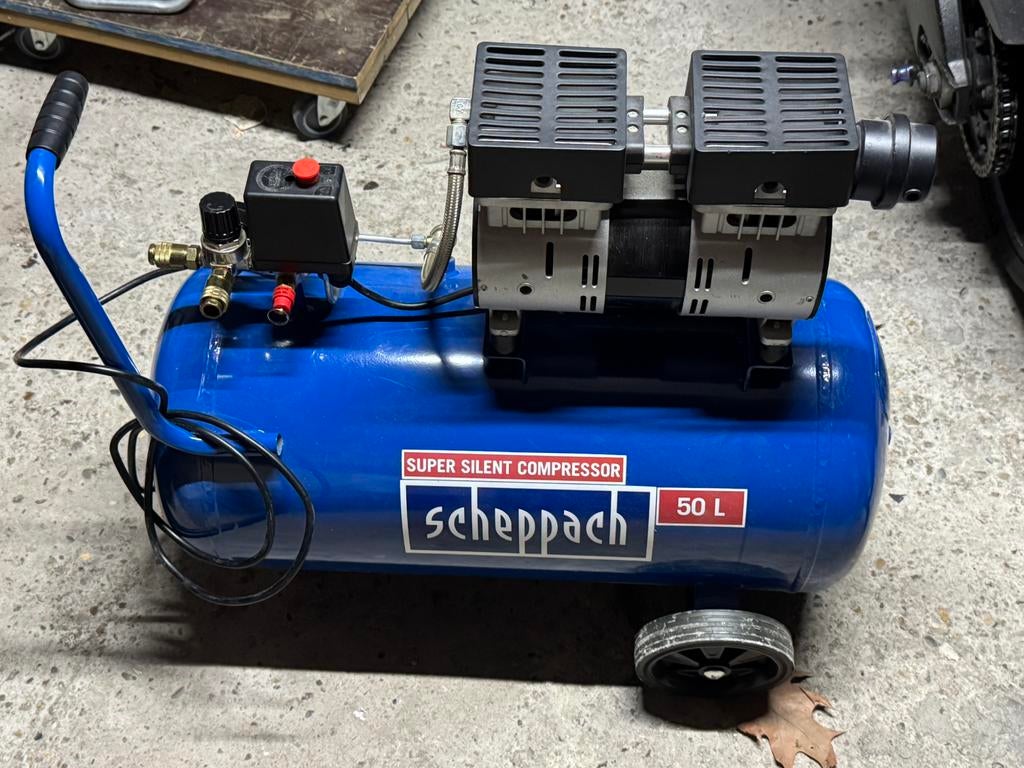 Sheppach compressor 50L stille compressor, Bricolage & Construction, Compresseurs, Enlèvement, Comme neuf