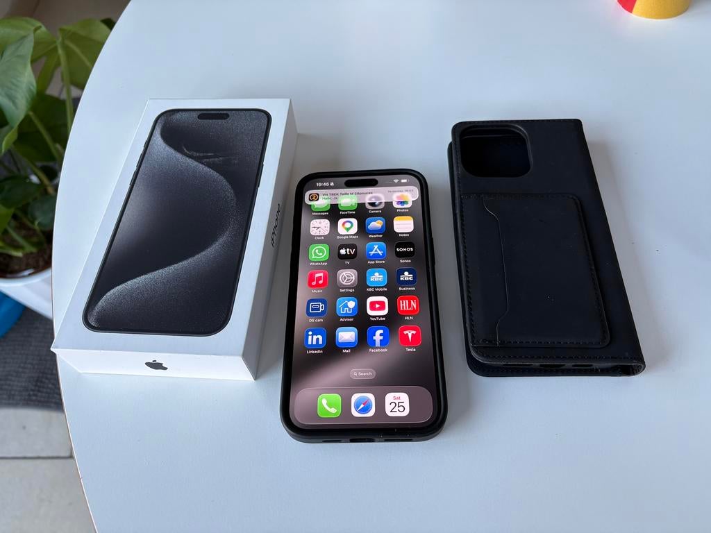 Iphone 15 Pro Max 1TB, Telecommunicatie, Mobiele telefoons | Apple iPhone, Ophalen, Zwart, IPhone 15 Pro Max, 1 TB