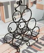 Casier à vin ancien en fer, porte-bouteilles vintage, France, Moins de 50 cm, Enlèvement ou Envoi, Métal, 5 à 15 bouteilles