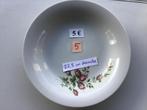 5 assiettes creuses à motif floral à 1 euro chacune et plus., Enlèvement ou Envoi, Comme neuf, Assiettes(s)