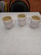 3 koffie tassen met spreuk 1euro stuk, Ophalen