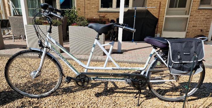 VENTURELLI elektrische tandem, Fietsen en Brommers, Fietsen | Tandems, Gebruikt, Meer dan 20 versnellingen, Vering, Ophalen